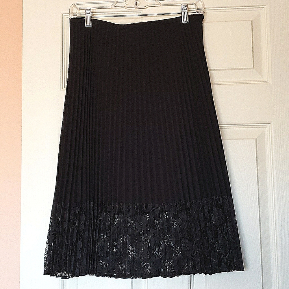 Lace Pleated Skirt